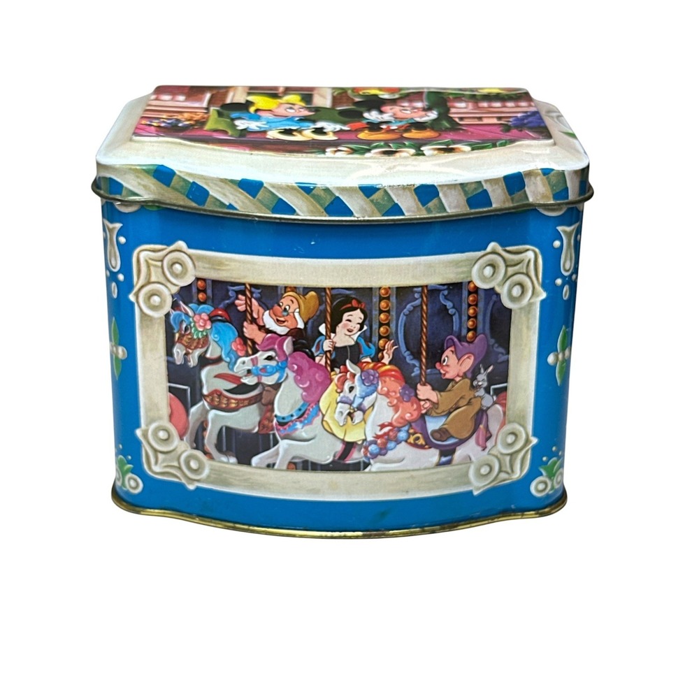 Vintage Walt Disney Productions 1985 Hinged Candy Character Tin Made In England